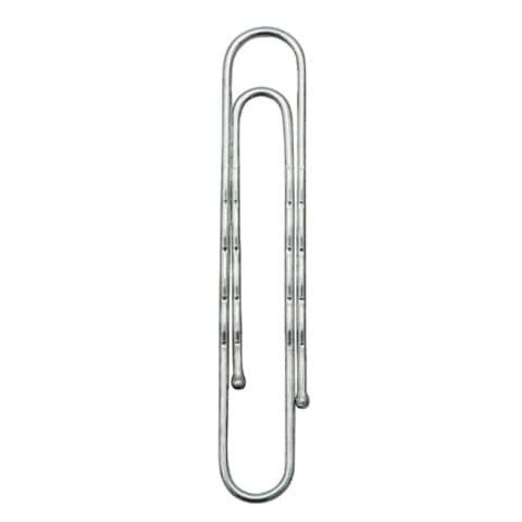 Büroklammern 77mm verz rund NORICA 2262 Kugelende gew. 100ST