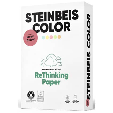 Color Lachs - Magic Colour - Recyclingpapier, A4, 80 g/qm, lachs, 500 Blatt