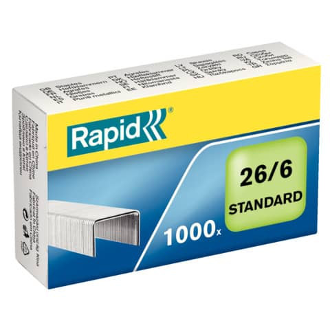 Heftklammer 26/6 verzinkt RAPID 24861300 1000St