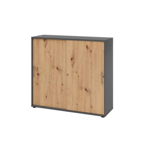 Schiebetürenschrank Graphit/Asteiche HAMMERBACHER V1753S/G/R/RE