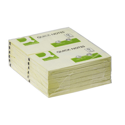 Haftnotizblock 76x127mm gelb Q-CONNECT KF10503 100BL