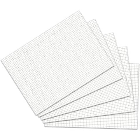 Karteikarte A5 100 ST weiß RNK 114850 kariert