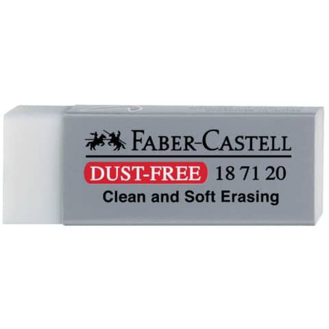 Radierer Kunststoff weiss FABER CASTELL 187120