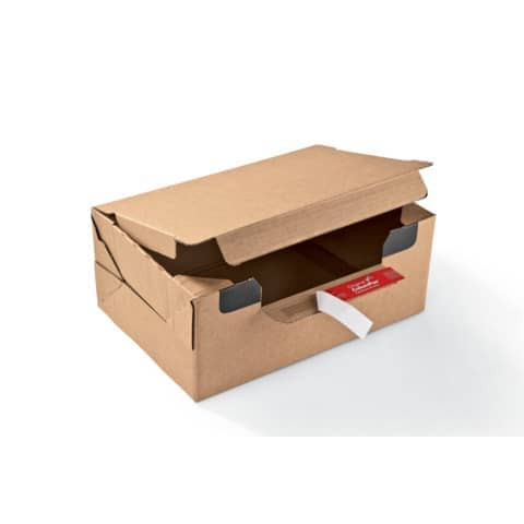 Versandkarton ReturnBox L braun COLOMPAC 30000282 A4+350x250x150
