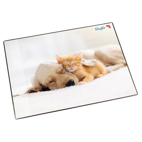 Schreibunterlage Motiv 40x53cm LÄUFER 46657 Hund und Katze