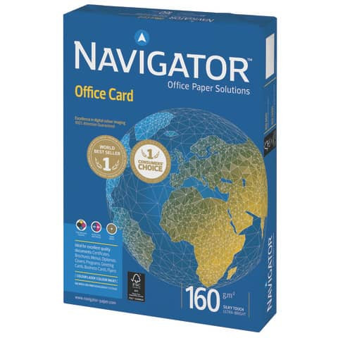 Kopierpapier A4 160g 250Bl weiß NAVIGATOR Office Card 82487A16S