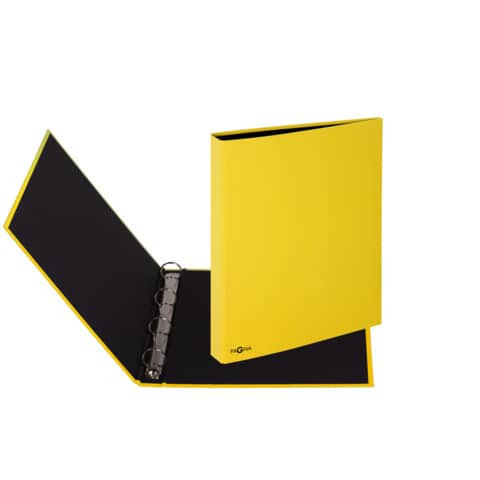 Ringbuch A4 Pappe gelb PAGNA 20605-04 4 Ringe
